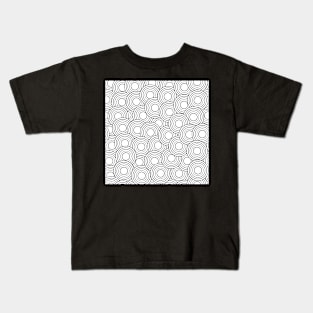 white circles with gray medium scale Kids T-Shirt